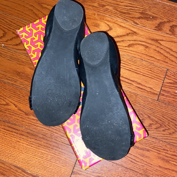 Black Tory Burch Ambrose Ballet Mestico/Finni Veg Leather - Picture 7 of 10